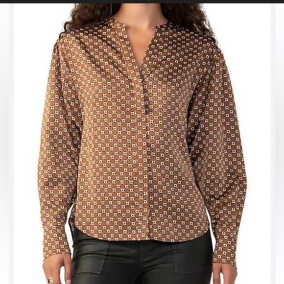 Sanctuary Tops - NWOT Sanctuary Geometric 3/4 Sleeve Blouse - Size M - Gorgeous!! Evereve 2024